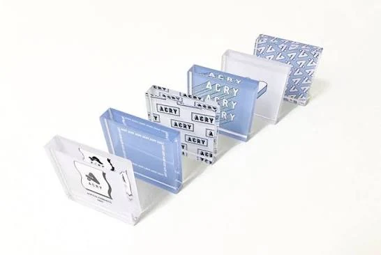 UV印刷・白版に対応する多層・封入・レンチキュラー対応アクリルブロックOEMの加工・構造例
