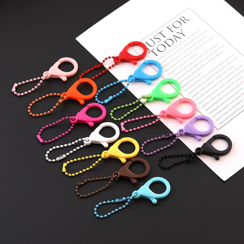 アクリルキーホルダー用金具・ストラップ・付属パーツのOEM対応写真(ball chain lobster clasp)