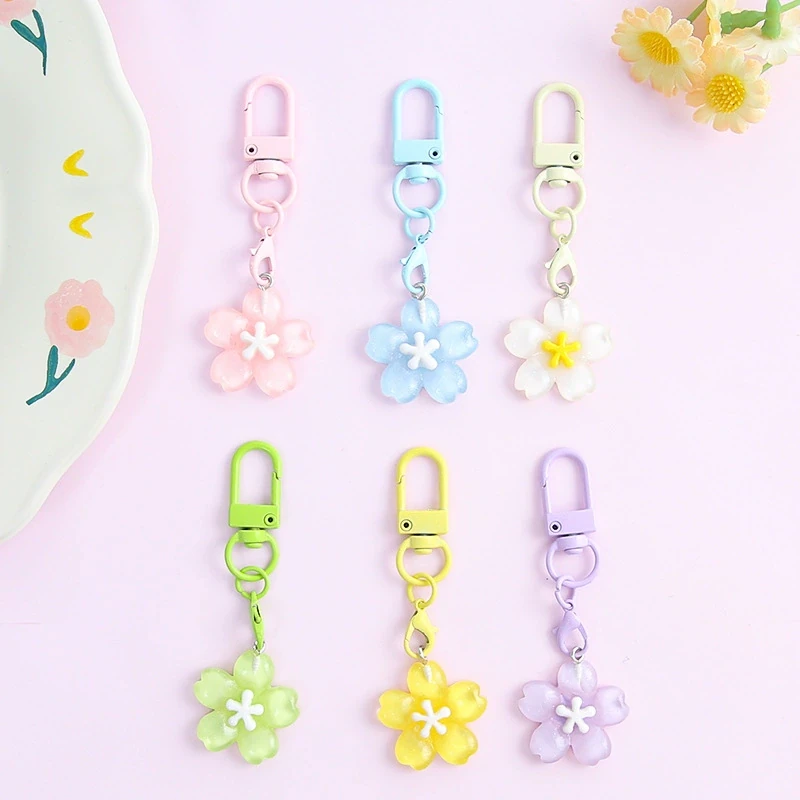 アクリルキーホルダー用金具・ストラップ・付属パーツのOEM対応写真(flower lobster clasp)