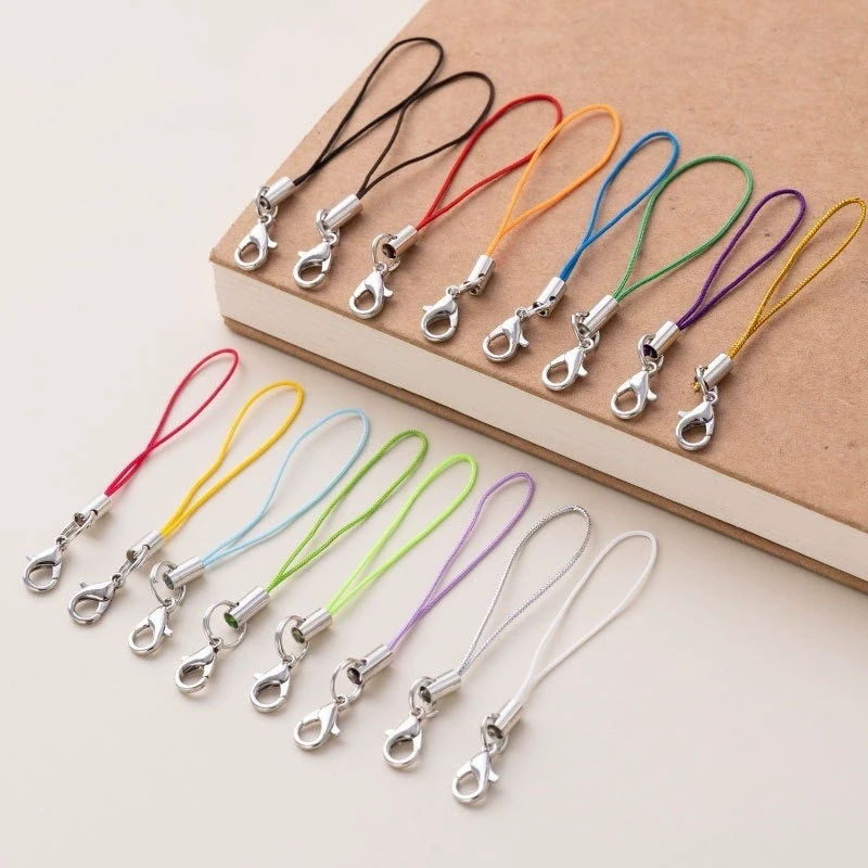アクリルキーホルダー用金具・ストラップ・付属パーツのOEM対応写真(phone strap metal clip color)