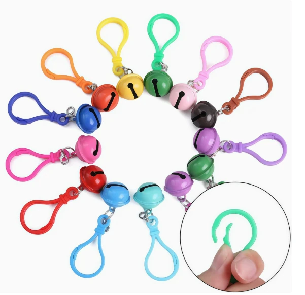 アクリルキーホルダー用金具・ストラップ・付属パーツのOEM対応写真(silicone bell loop carabiner)