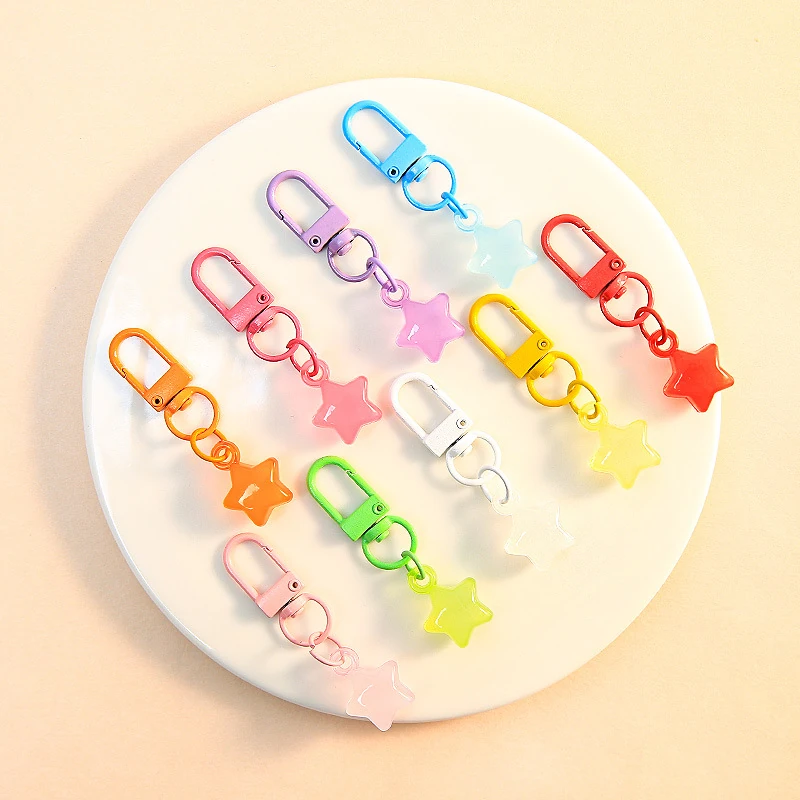 アクリルキーホルダー用金具・ストラップ・付属パーツのOEM対応写真(star lobster clasp charm)