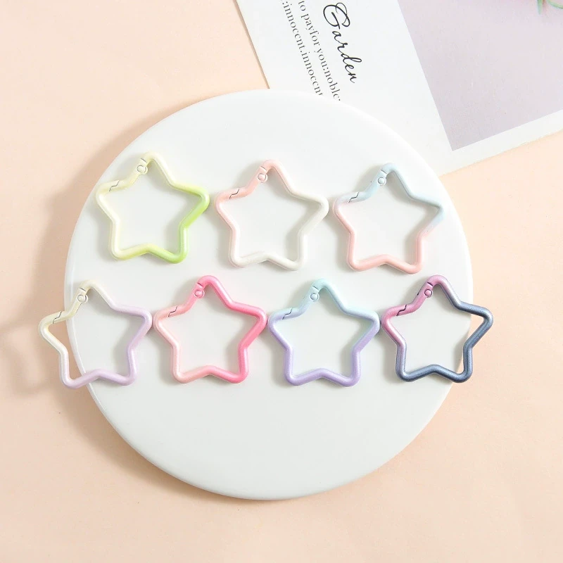 アクリルキーホルダー用金具・ストラップ・付属パーツのOEM対応写真(star snap hook pastel 03)