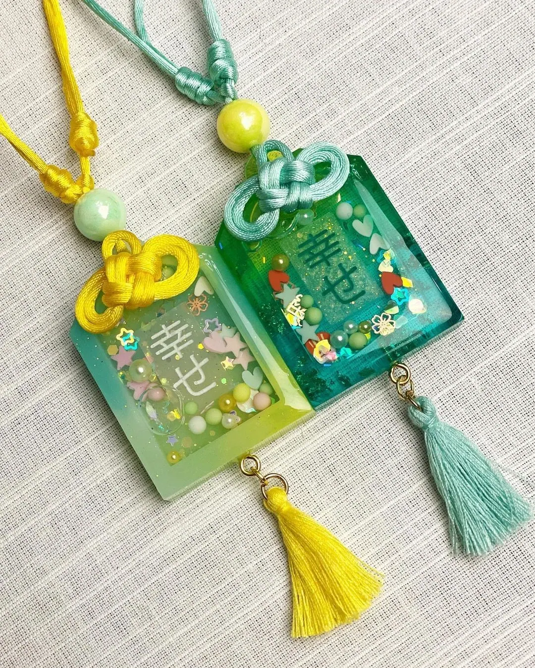 液体封入アクリルお守りOEMの商品タイプサンプル