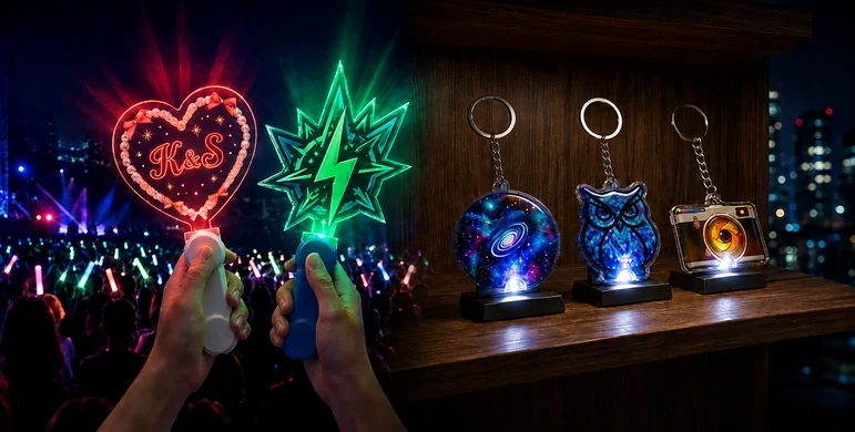 その他の特殊構造アクリルの特殊加工・複雑構造対応アクリルグッズOEM製作例